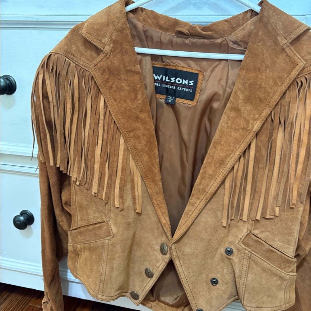 Wilson Brown Suede Fringe Jacket